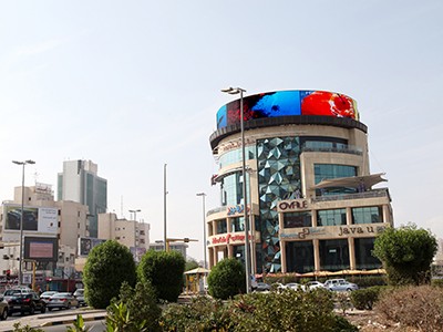 OA P10 for outdoor advertising (Curved screen), Kuwait