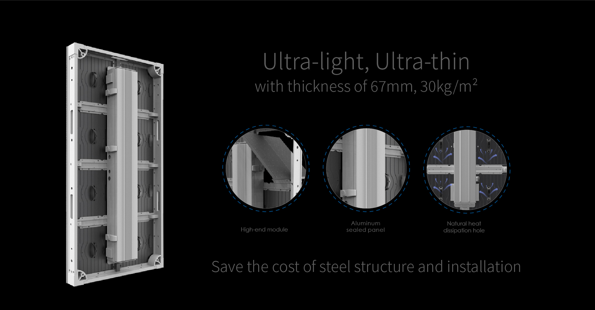 ultra thin led display