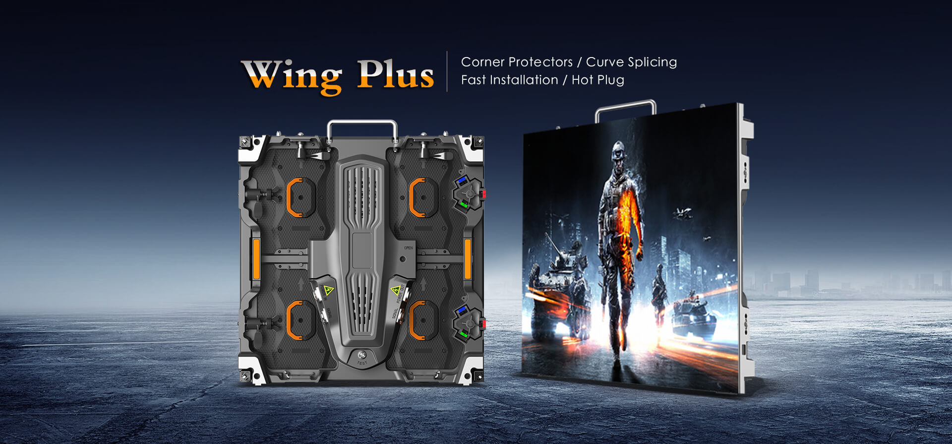 wing plus indoor/outdoor rental led display