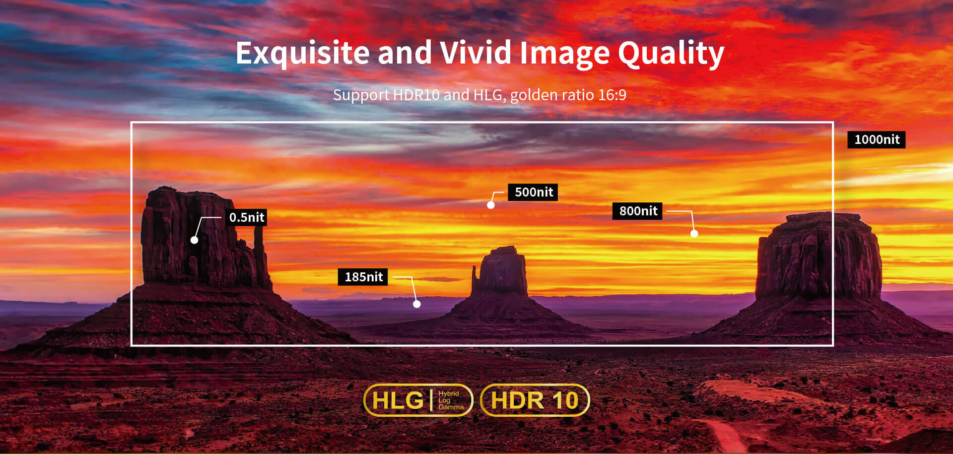 high brightness LED TV