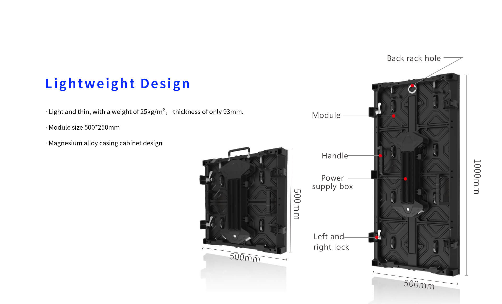 light weight led screen