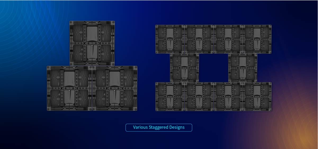 Stage Rental Event LED Screen Support unaligned splicing | led rental panel