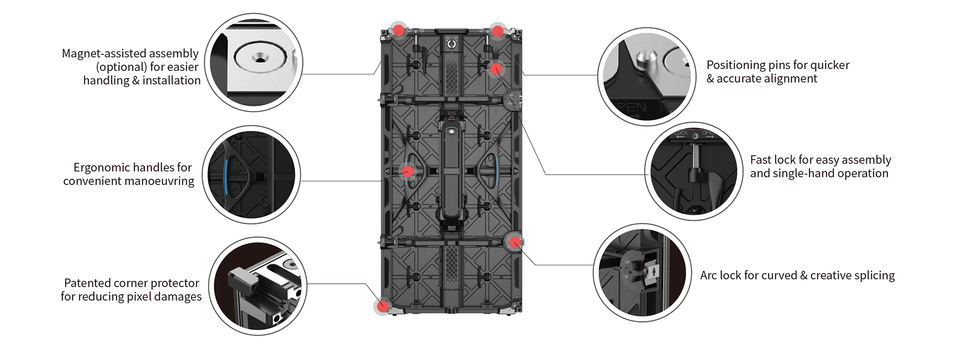 Fast Installation led outdoor screen rental