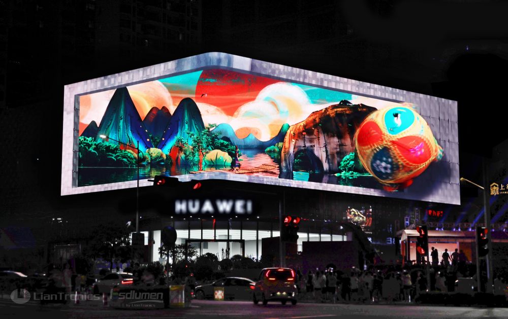 3d led display,3D LED wall,3D LED wall,Nanning Greenland Central Plaza 