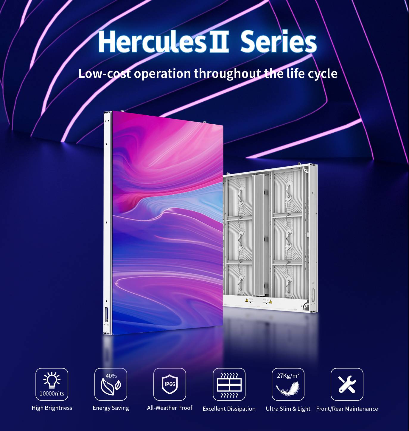 10000nits brightness outdoor fiexed led display