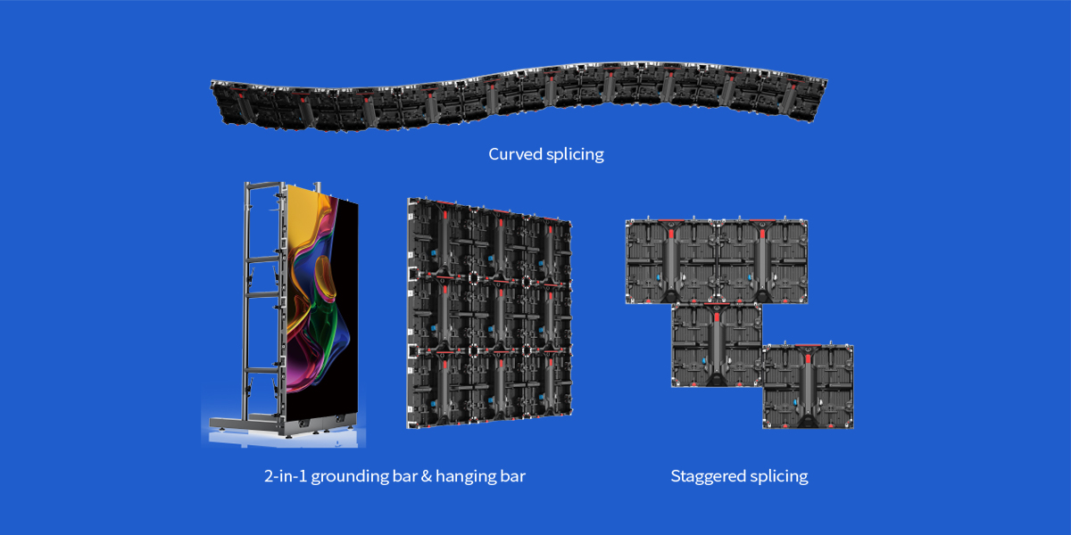 creative shapes led backdrop screen