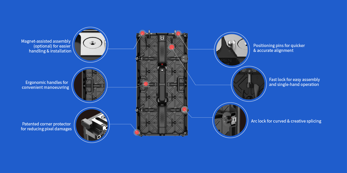 Handy & Easy Installation video wall rental
