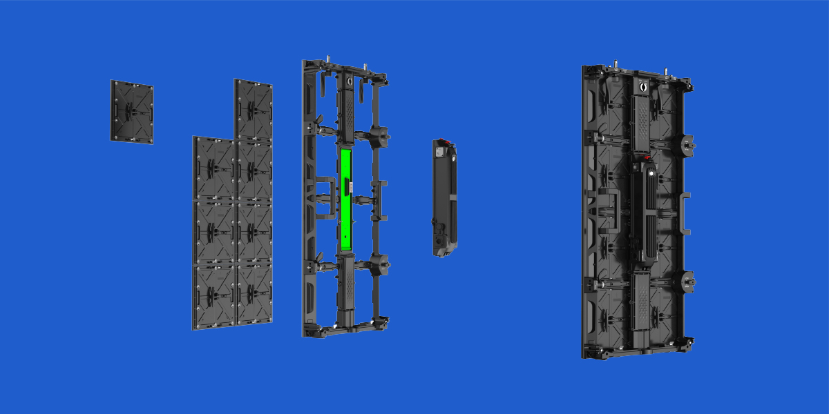 convenient maintenance led backdrop screen