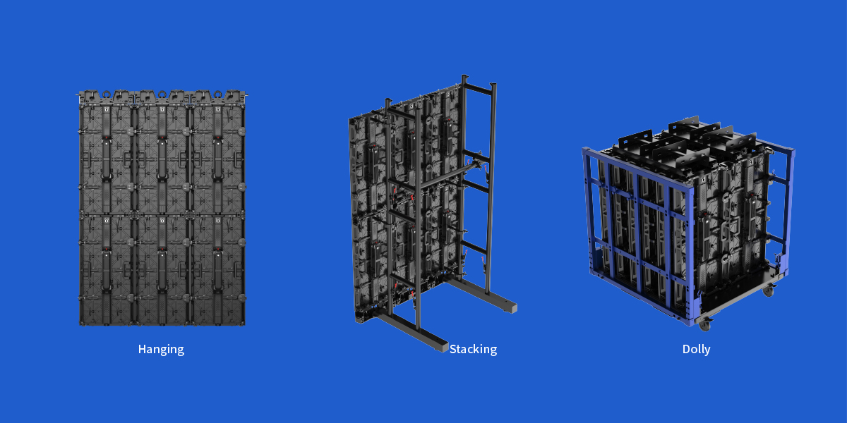 Double Backup video wall rental