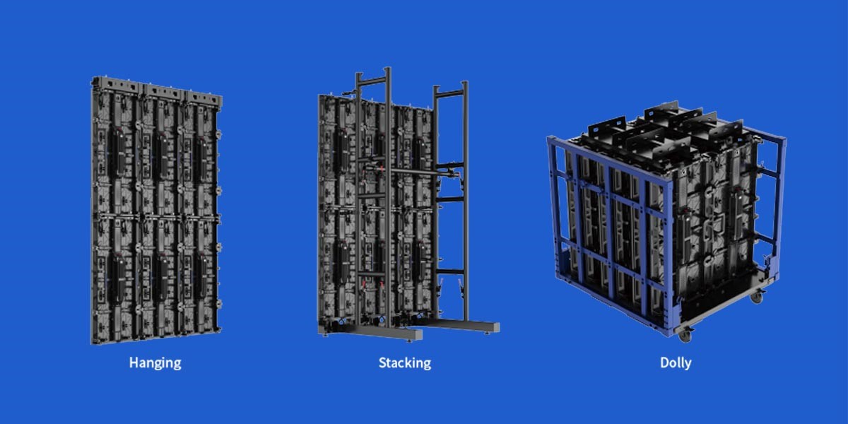 Double Backup video wall rental