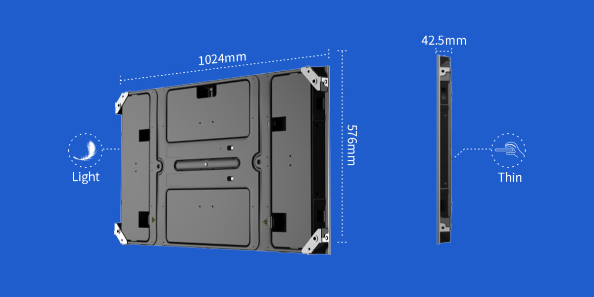 light and thin indoor fixed led screen