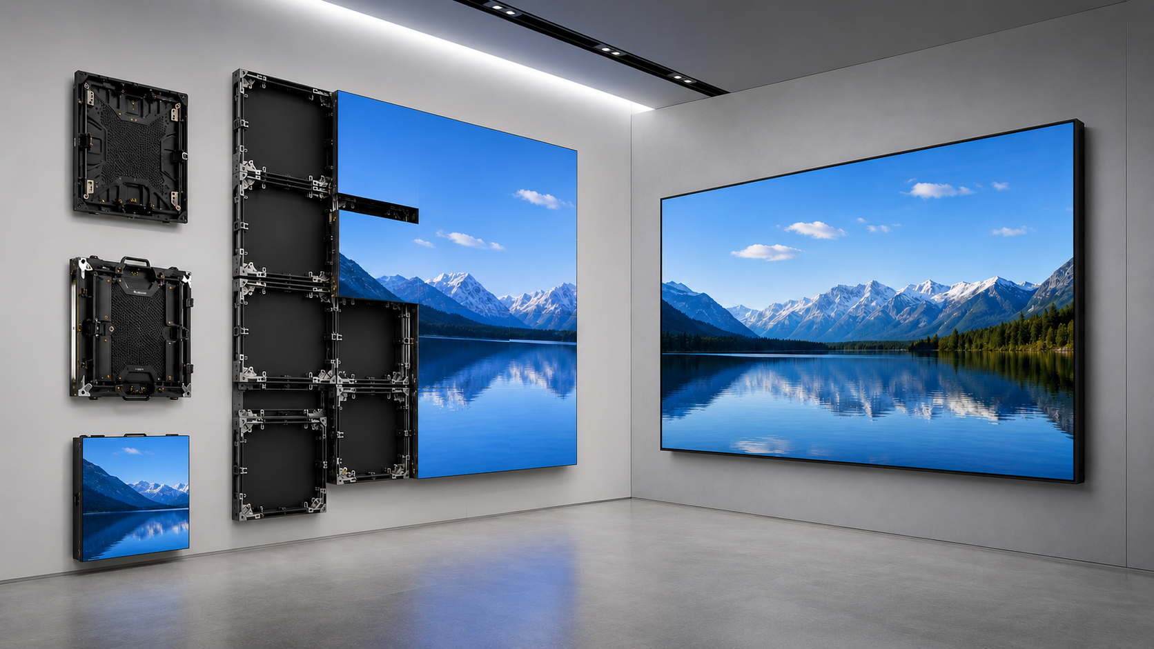 LED video wall vs single large display comparison