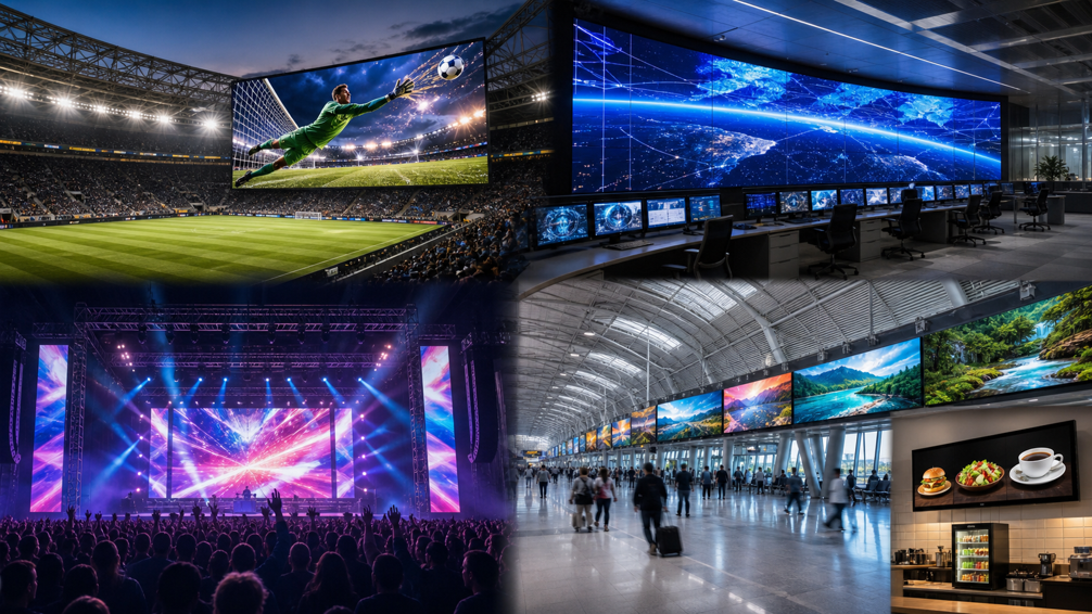 Commercial LED display applications across venues