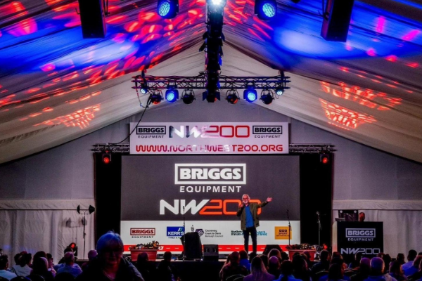 LED event screen deployed at the North West 200 motorsport stage