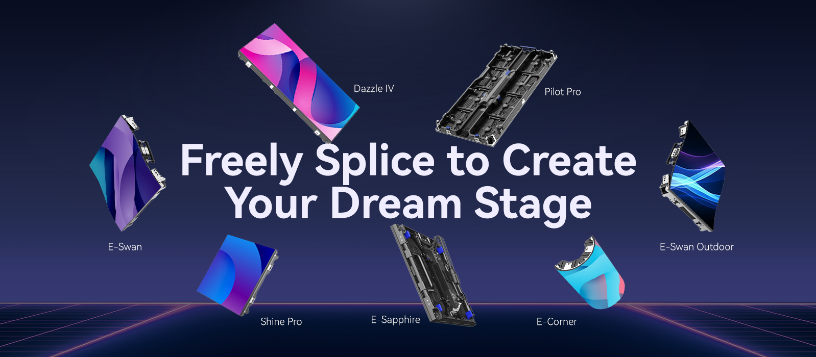Flexible Rental Display Splicing