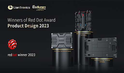LianTronics Three Exquisite LED Displays Receive Red Dot Award: Product Design 2023
