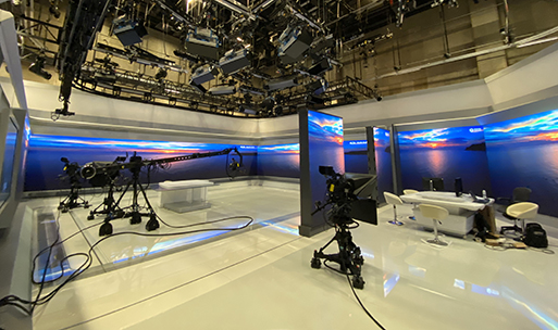 Another Broadcasting Studio! LianTronics 106 sqm Fine-Pitch LED Displays Upgrade Broadcasting System in a UAE TV