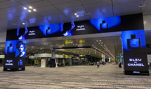 Esdlumen 240 sqm Commercial LED Displays Rise to Prominence at Singapore Changi Airport